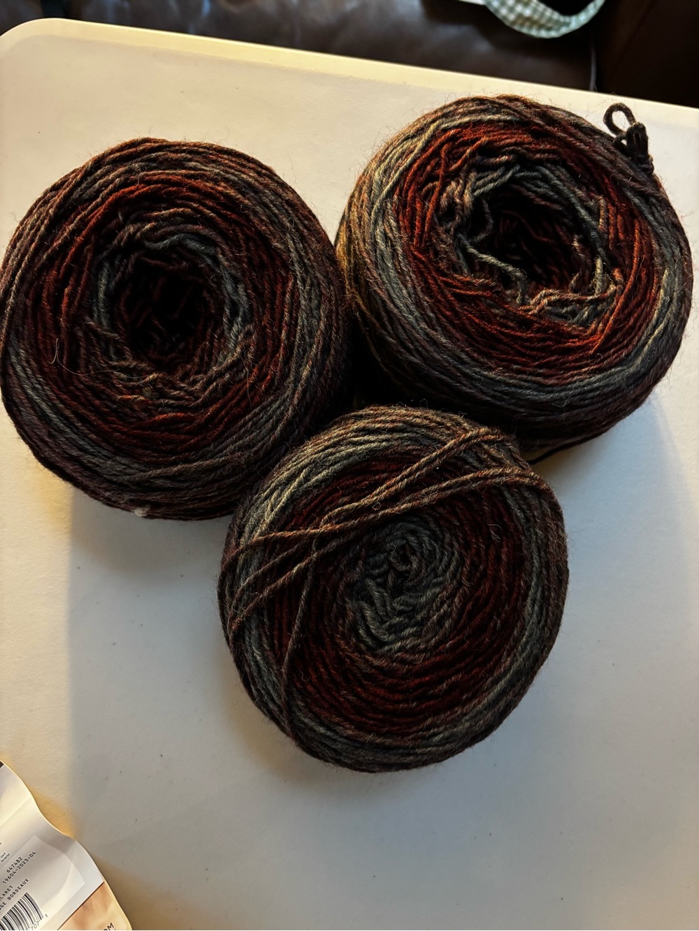 Lions Brand "Scarfie " 431 gm total cakes of yarn  Article #826
